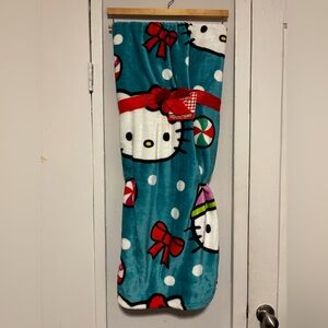 Hello Kitty Candy Cane Blanket